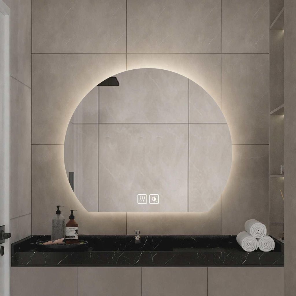 Espejo de baño LED, espejo de pared con interruptor táctil, Imagen del producto 