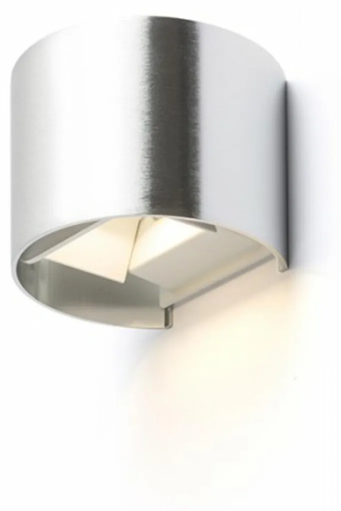Applique extérieure LED TITO R étanche IP54 aluminium brossé 6W 230V