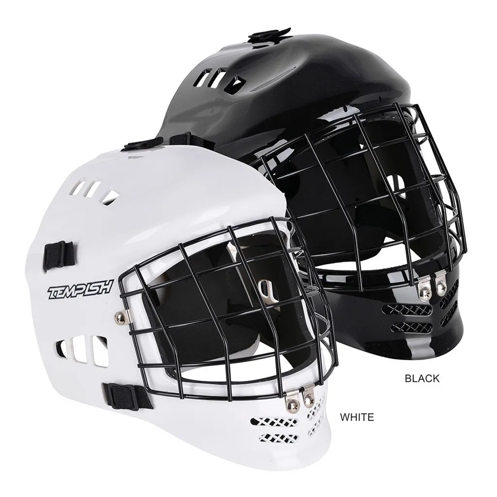 Masque floorball Tempish Hector Jr SR robuste et réglable en noir - 10