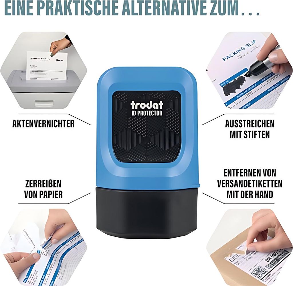 trodat Tint roller ID Protector himmelblau Immagine del prodotto 