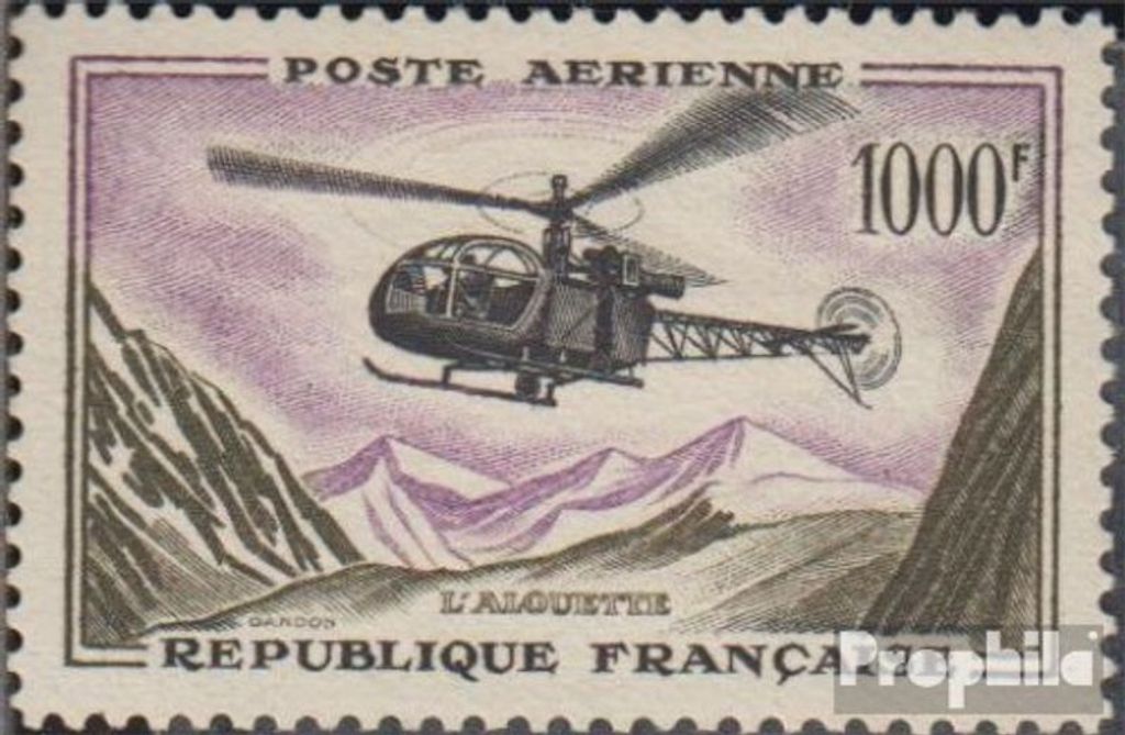 Briefmarken Frankreich 1958 Mi 1177 (kompl.Ausg.) postfrisch Flugpost