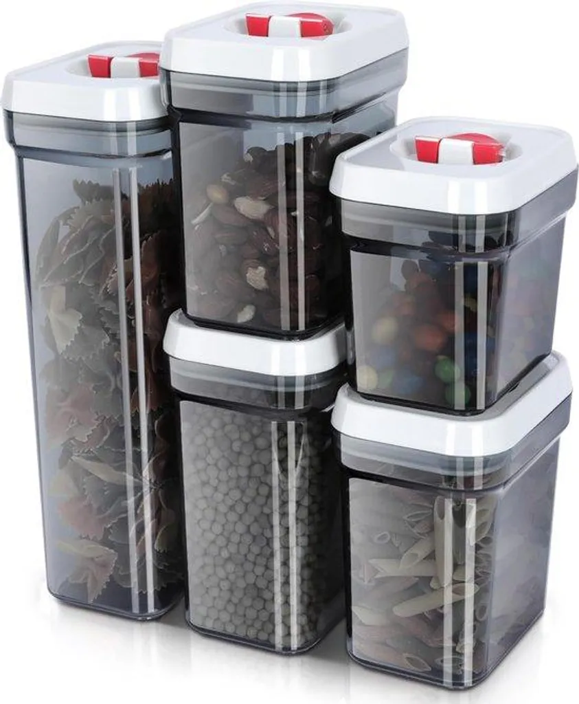 Boîtes de rangement pour pâtes et céréales, lot de 5 contenants cuisine
