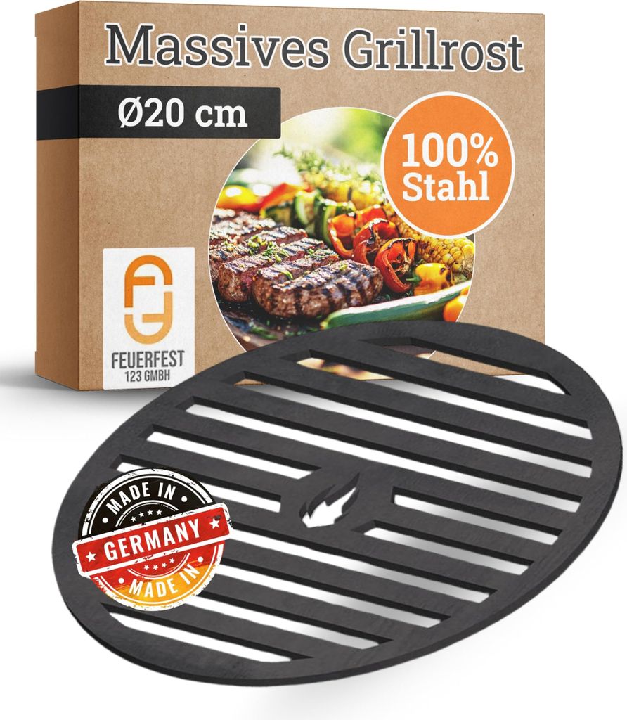Grillrost Ø 20 cm aus Stahl