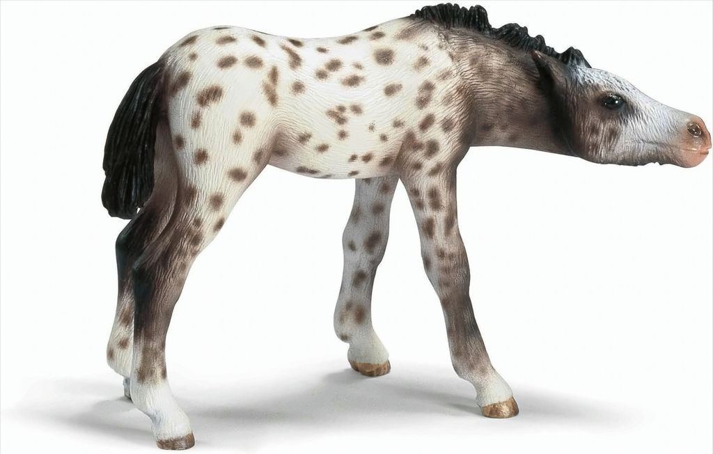 Schleich 13619 Knabstrupper Fohlen, saugend Produktbild 
