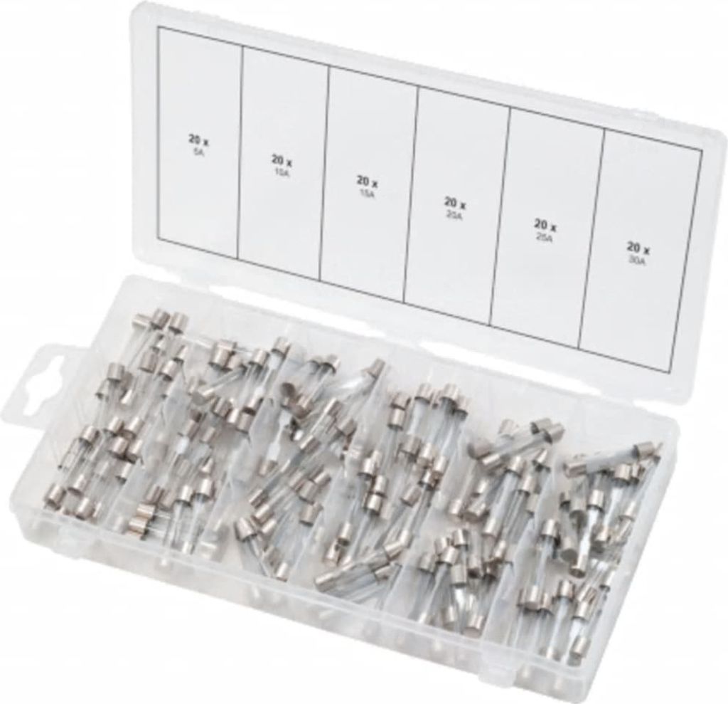 KS Tools 120-tlg. Sortiment Glassicherungen 5-30 A