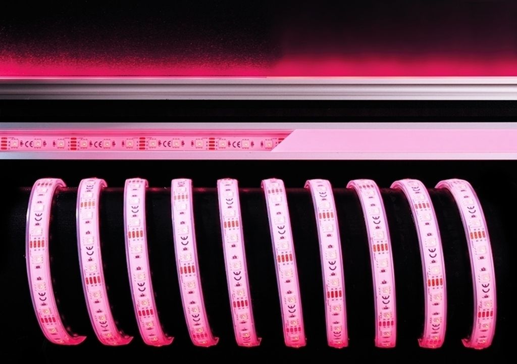 Deko-Light 840256 Flexibler LED Stripe 5050-60-24V-RGB-5m-Silikon , Weiß