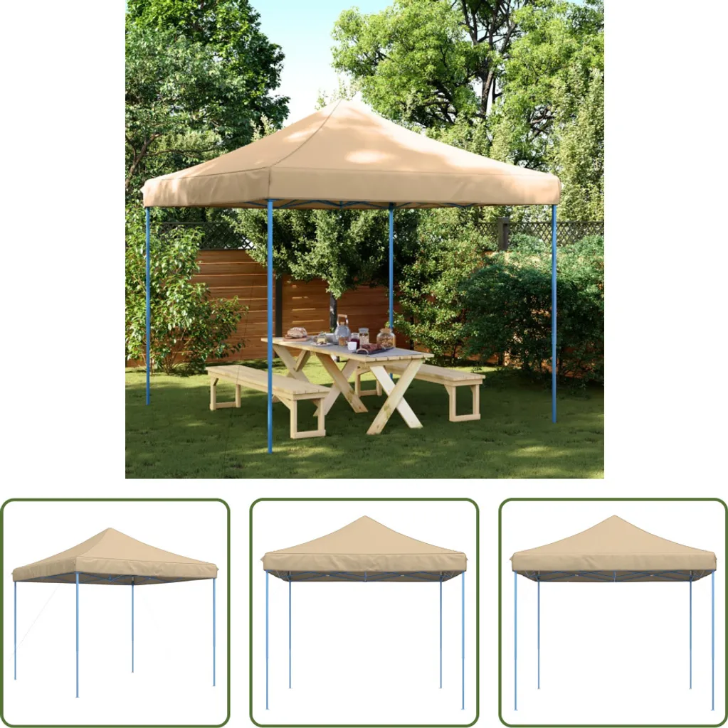 Tenda Eventi Pop-Up Beige 292x292 cm - Eleganza Pieghevole Living Store