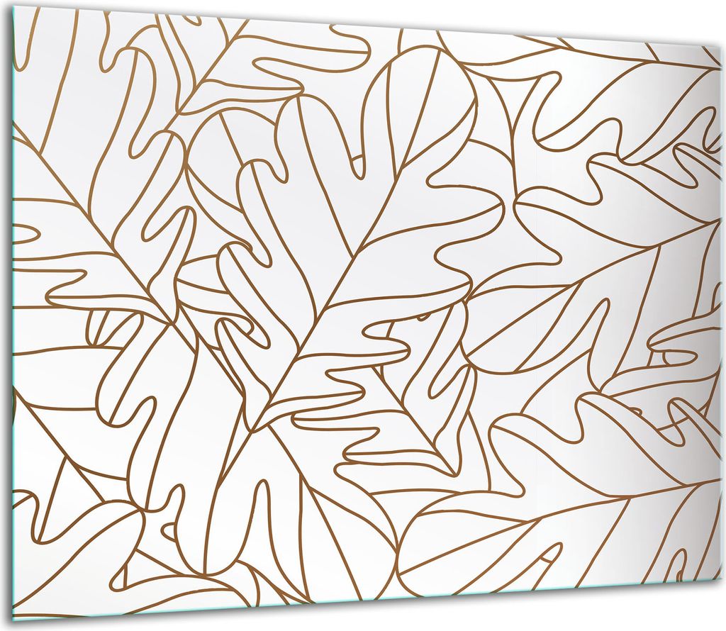 Herdabdeckplatten Glaskeramikkochfeld-Abdeckung Spritzschutz Glas 60x52cm Muster