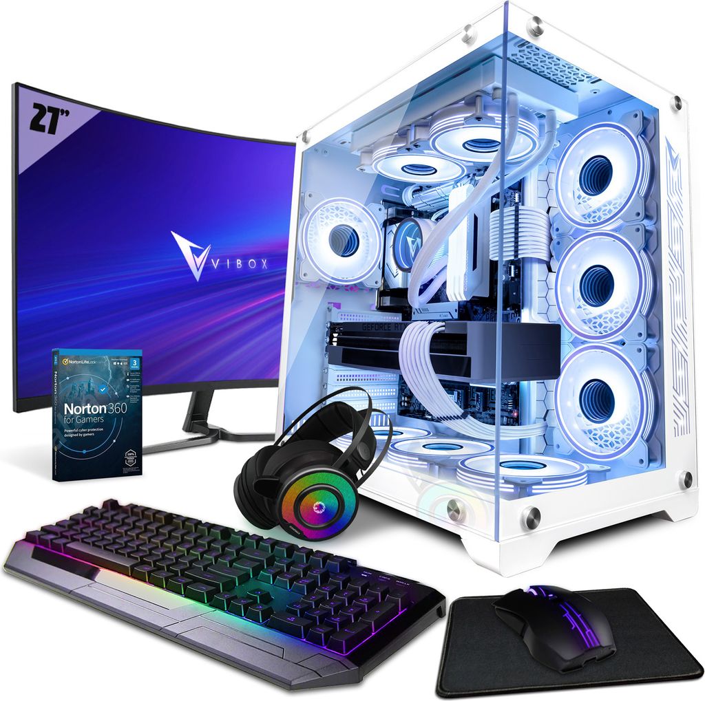 Vibox SG X-246 Gaming PC Set Komplett - Monitor 27 Zoll - Intel Core i9 14900KF 6,0 GHz - AMD Radeon RX 9070 XT 16 GB - 32 GB RAM - 1 TB NVMe M.2 S...