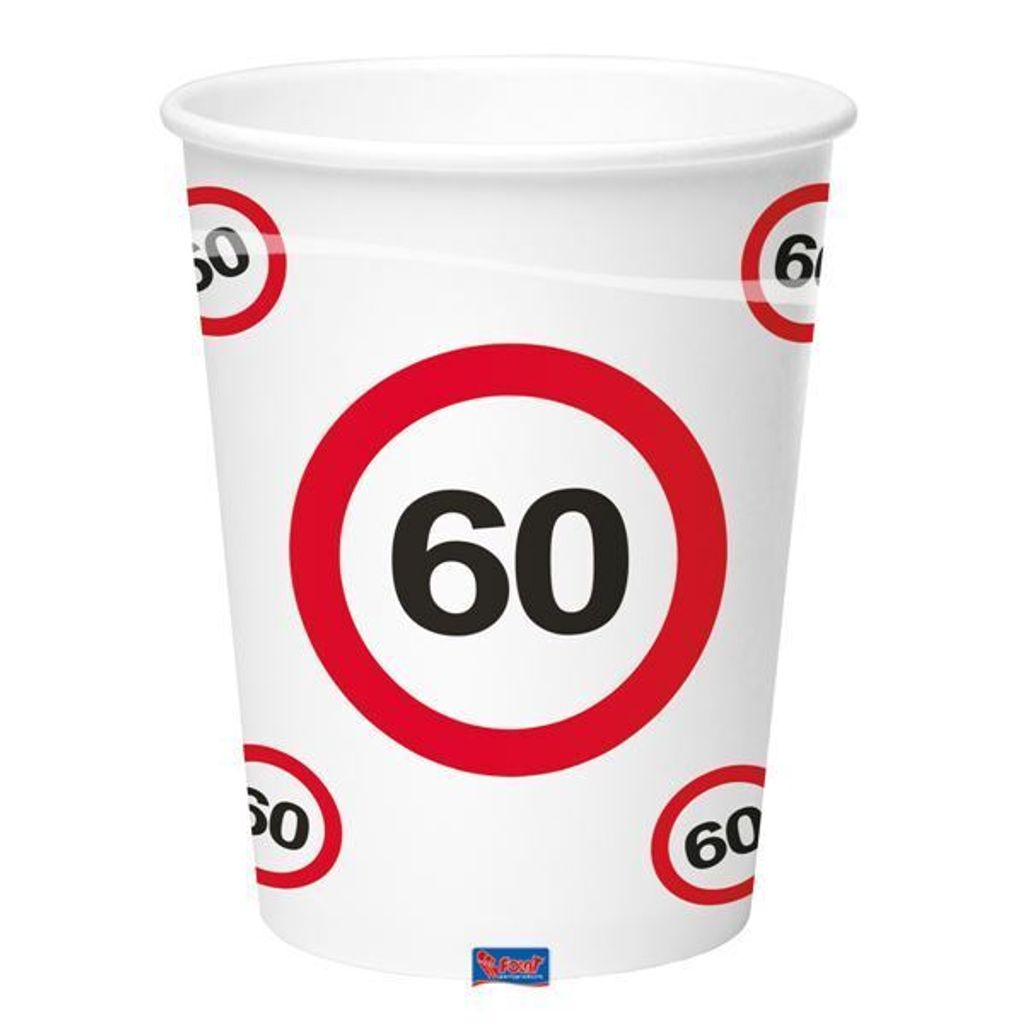 Párty kelímky dopravní značka 60 - 350ml - 8 ks Obrázek produktu 