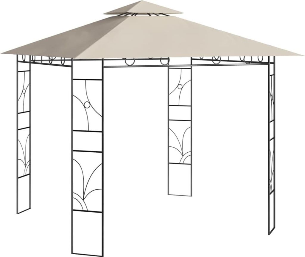 Pavillon 3x3x2,7 m Creme 160 g/m²