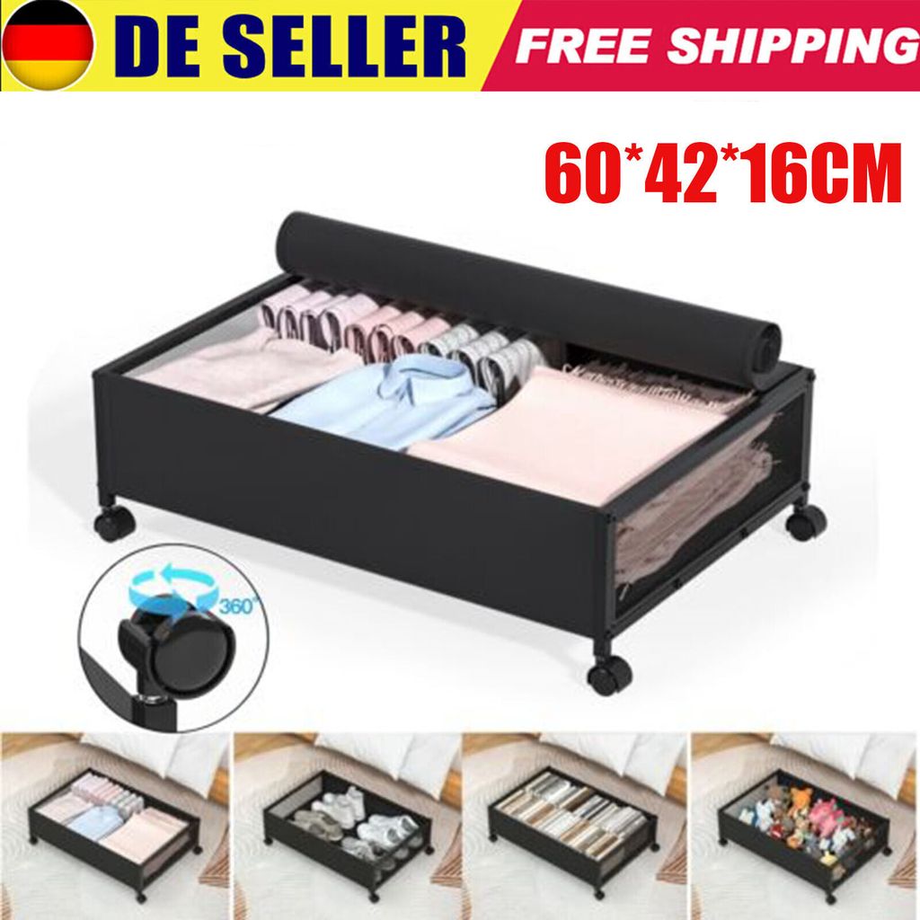 Unterbett Aufbewahrung 1 Stück Unterbettkommode Aufbewahrungsbox Mit Rädern