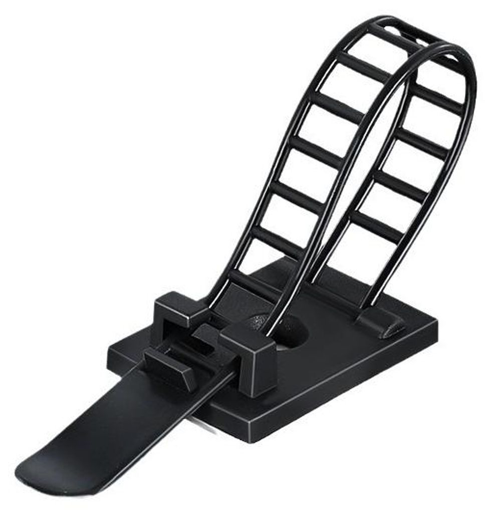 Kabel Clips selbstklebend 100er Set, Kabel Organizer für Schreibtisch, Home Office & Gaming, starke Klebekraft, ohne Bohren