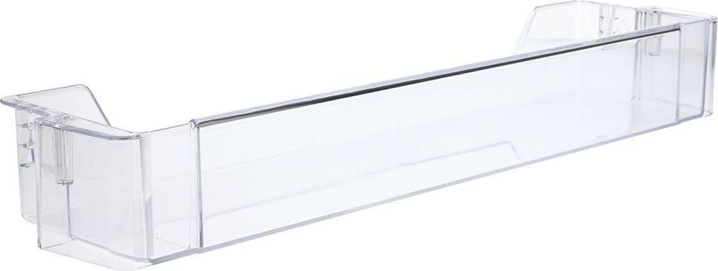 A clear, well-lit studio shot of a refrigerator shelf insert.
