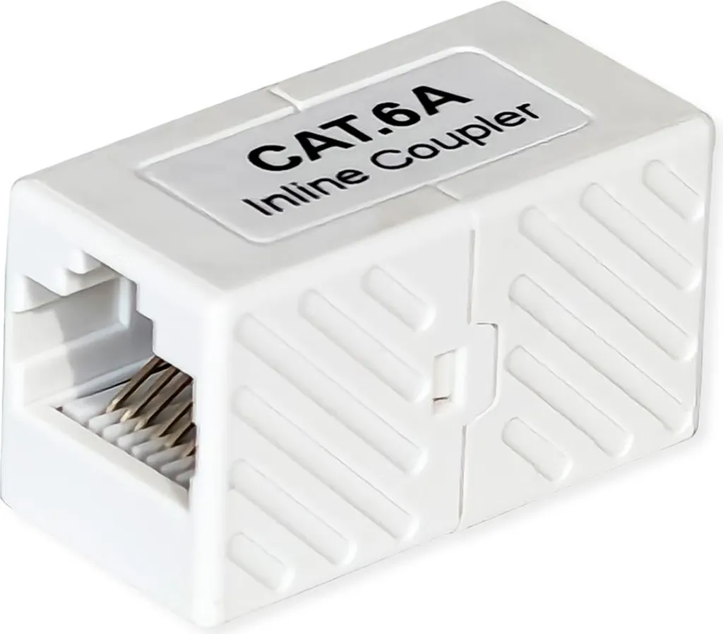 Coupleur RJ-45 Cat.6A 10G Classe EA VALUE Blanc Non Blindé Qualité Pro