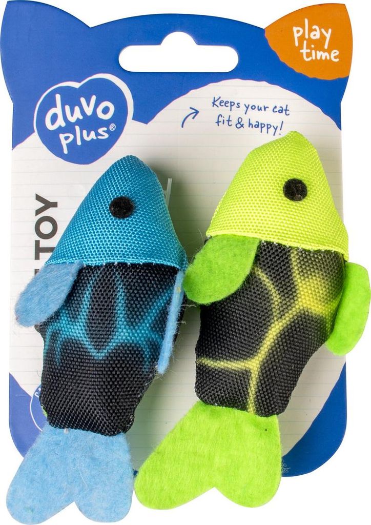 Duvoplus Cat Toy Flash Fische - blau/grün