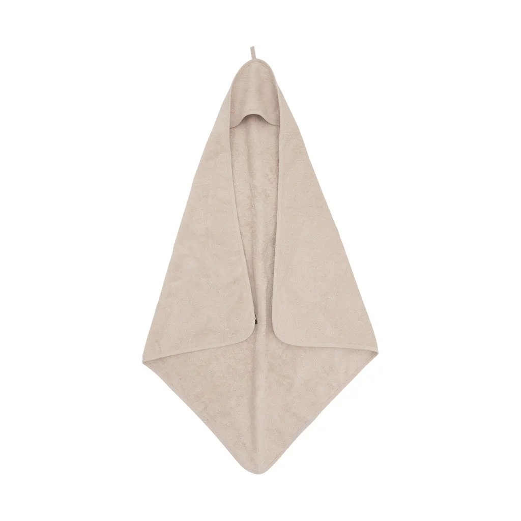 Serviette à capuche éponge ultra absorbante 75x75 cm Jollein Nougat