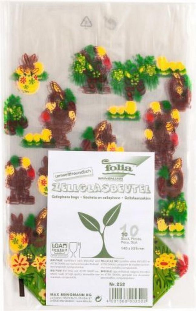 Folia 252 Velikonoční celofánový sáček - 14,5 x 23,5 cm, 10 Obrázek produktu 