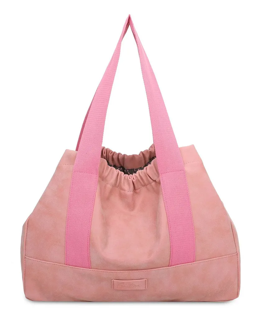 Sac Shopper Poppi07 Vintage au look rétro coloris Papaya Saumon chic