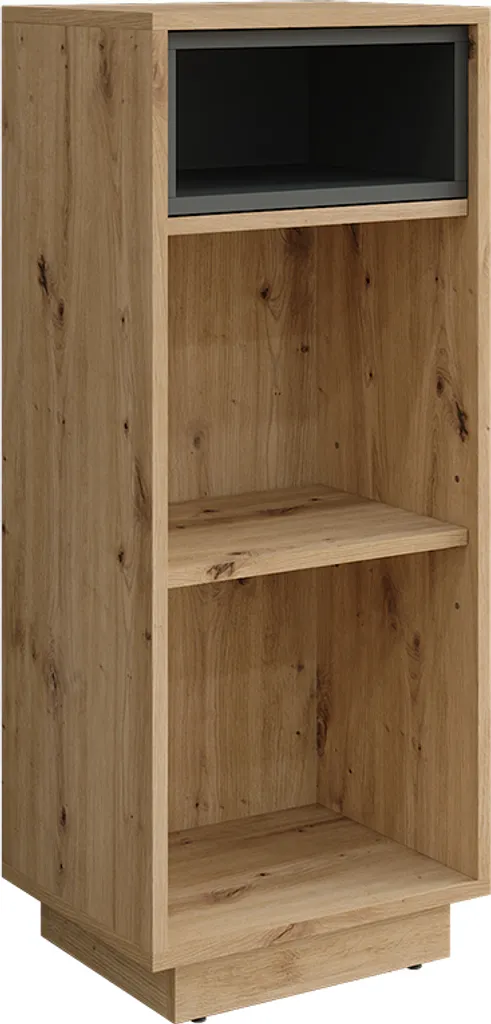 Armoire midish Vicco Beatrice Chêne Artisan Anthracite 38x93cm 54892