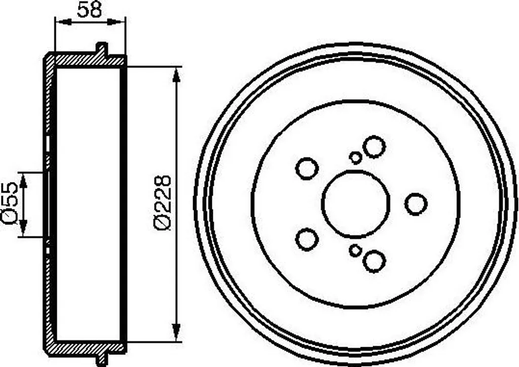 Paire de tambours de frein arrière pour Toyota Avensis Break 2.0 D-4D