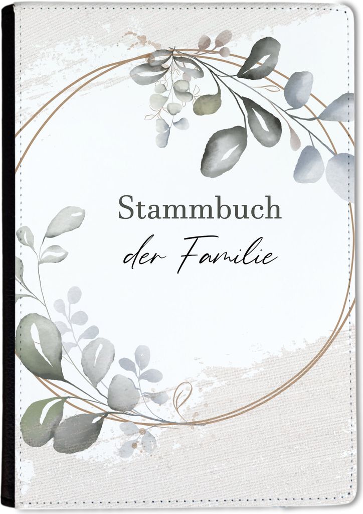 Familienstammbuch, Stammbuch A5 Watercoler Pastell Blau Produktbild 