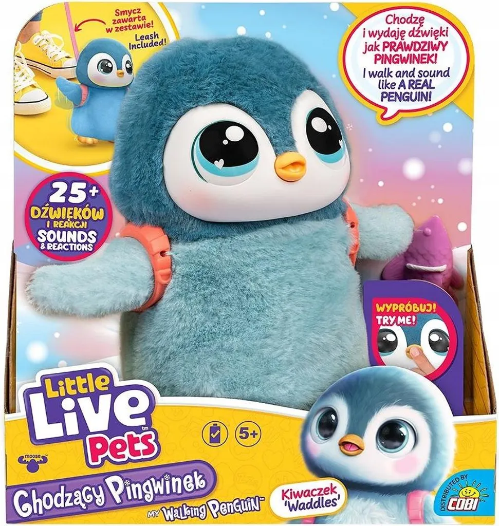 Pingouin interactif sonore COBI 26535 avec marche et 25 bruits