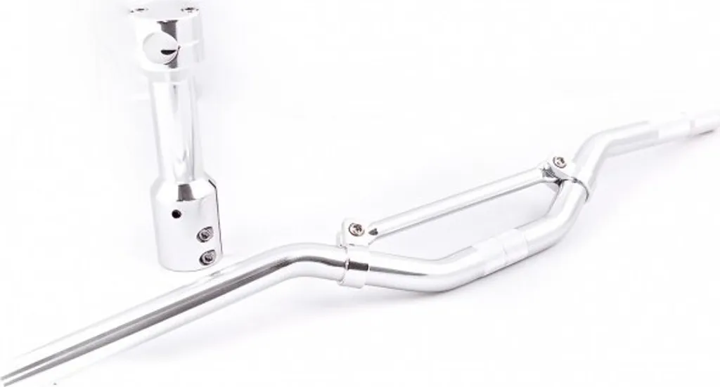 Guidon streetbike et sa potence alu pour réparer un MBK Booster cassé