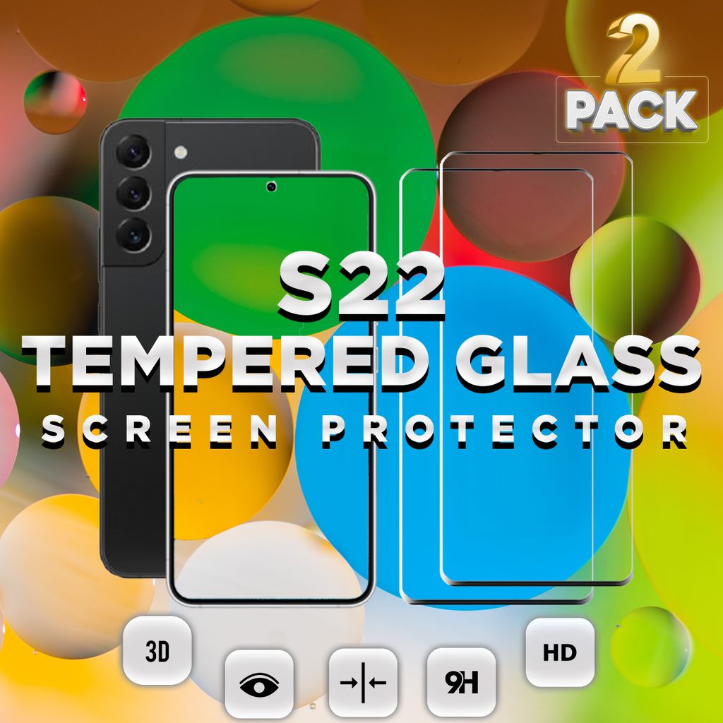 2 balení Samsung Galaxy S22 - 9H tvrzené sklo - Vysoce Obrázek produktu 