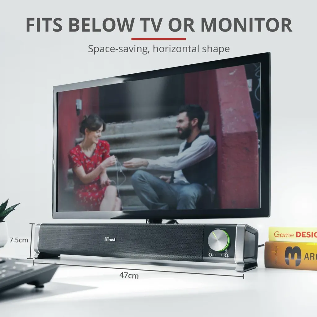 Soundbar PC Trust Asto 21046: Speaker Compatto USB con Jack Frontali - 20