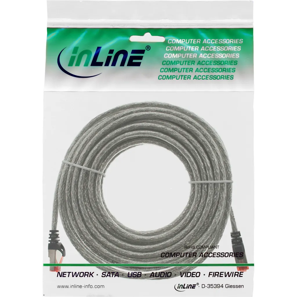 InLine Cavo Rete Cat.6 S/FTP 20m Trasparente - Design e Qualità - 3