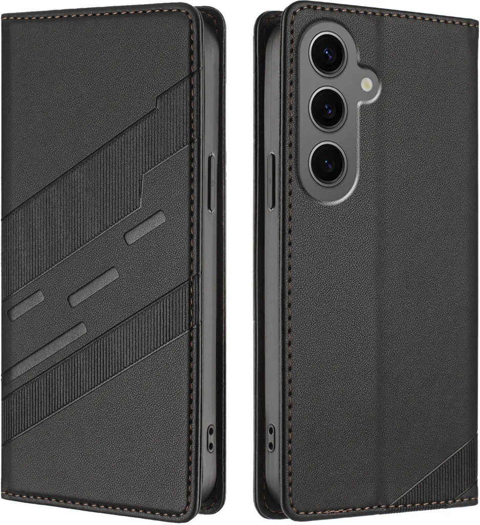 Custodia Samsung S24+ Portafoglio: Protezione Totale e Cuoio Vegan