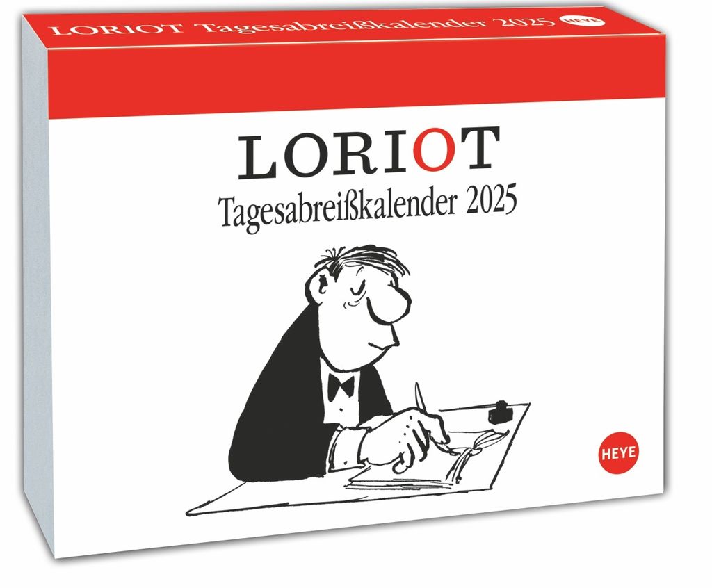HEYE Tagesabreißkalender 2025 Loriot Produktbild 