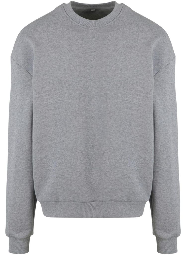 Build Your Brand - Sweatshirt Rundhalsausschnitt für Herren/Damen Uni LT2145 (4XL) (Grau meliert)