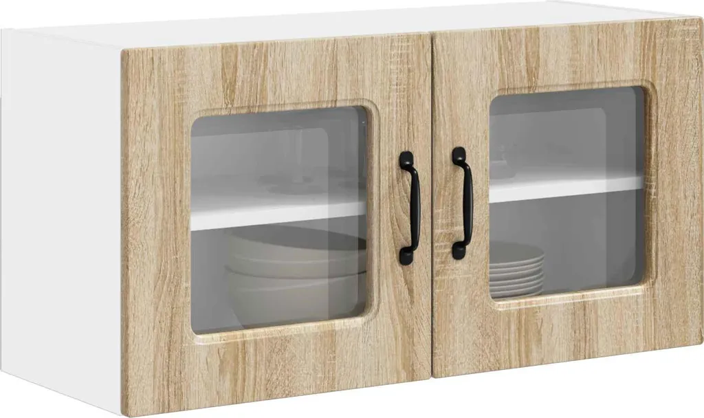Armadietto Cucina Pensile SYFAX™ Kalmar 80x31x40 Rovere Sonoma per Casa