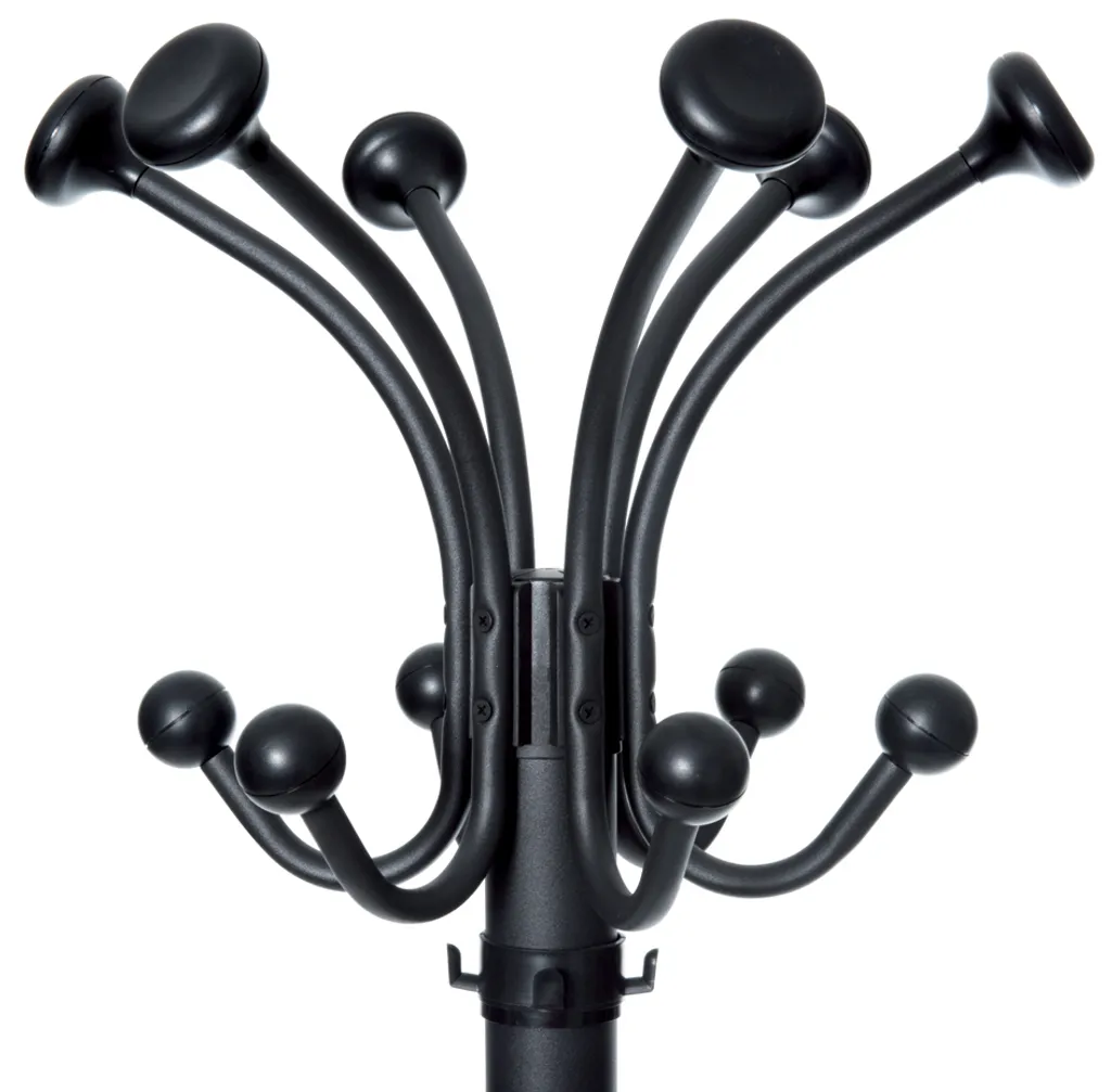 Portemanteau Stable MAULnubis Noir 20 Crochets : Anti-Basculement 177cm