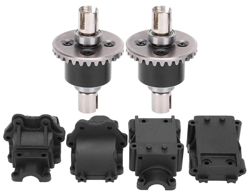 4-teiliges Kunststoffgetriebe, 2-teiliges Metall-Differentialset für WLtoys 144001 1/14 ferngesteuertes Auto