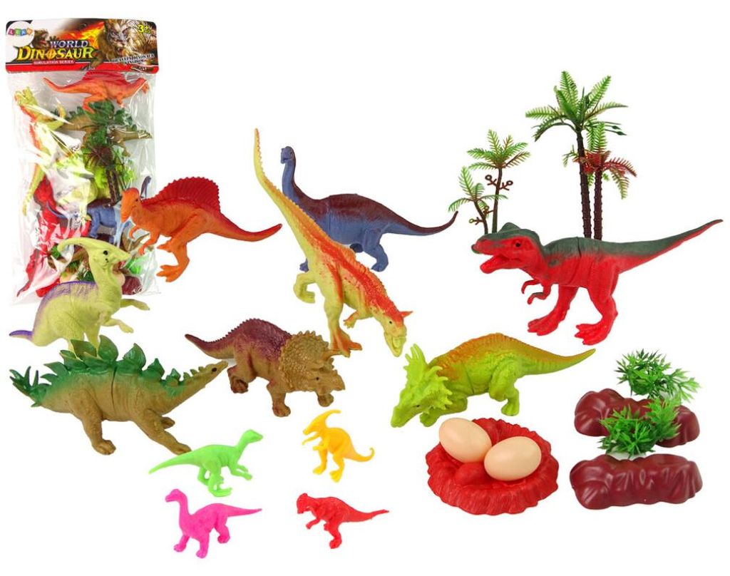 Dinosaurier-Figurenset mit Zubehör 21-teilig