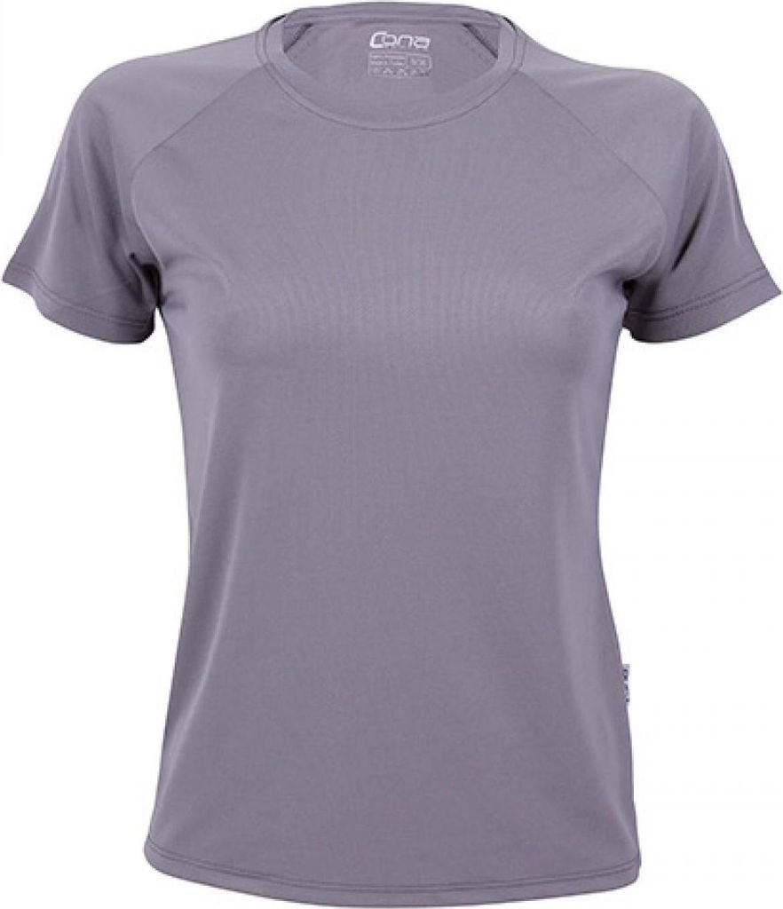 CONA SPORTS CSL01 | Damen Rainbow Ladies Tech Tee / - - Farbe: Cool Grey - Größe: XS