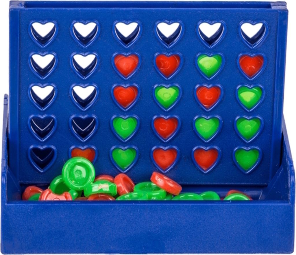Vier Gewinnt Spiel – Reisegröße, Faltbar, Aus Kunststoff, Für 2 Spieler, 22,5x13,5x3 Cm