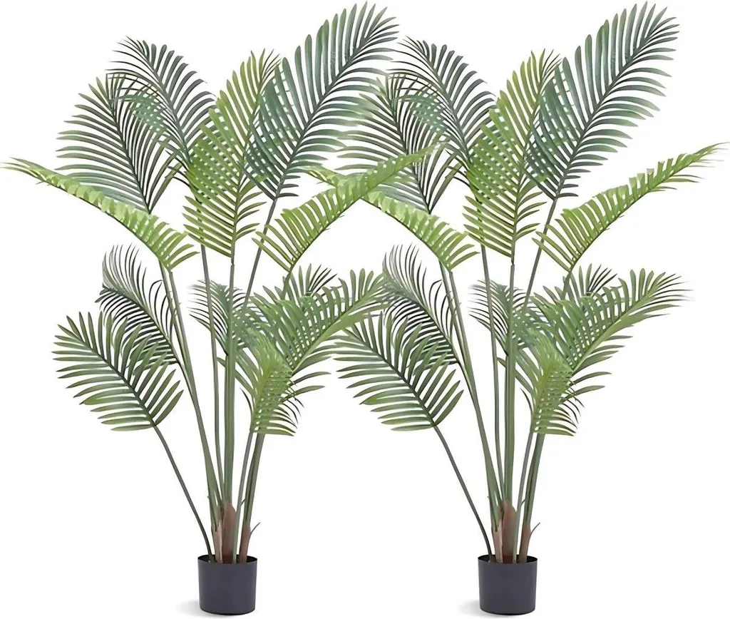 Plante artificielle Areca Catechu : déco sans odeur et facile à laver