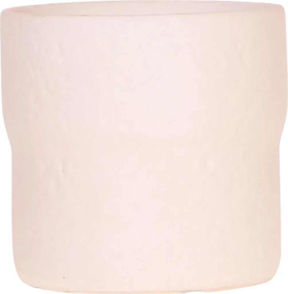Pot de fleur biologique blanc 12cm : fini le plastique, vive le naturel