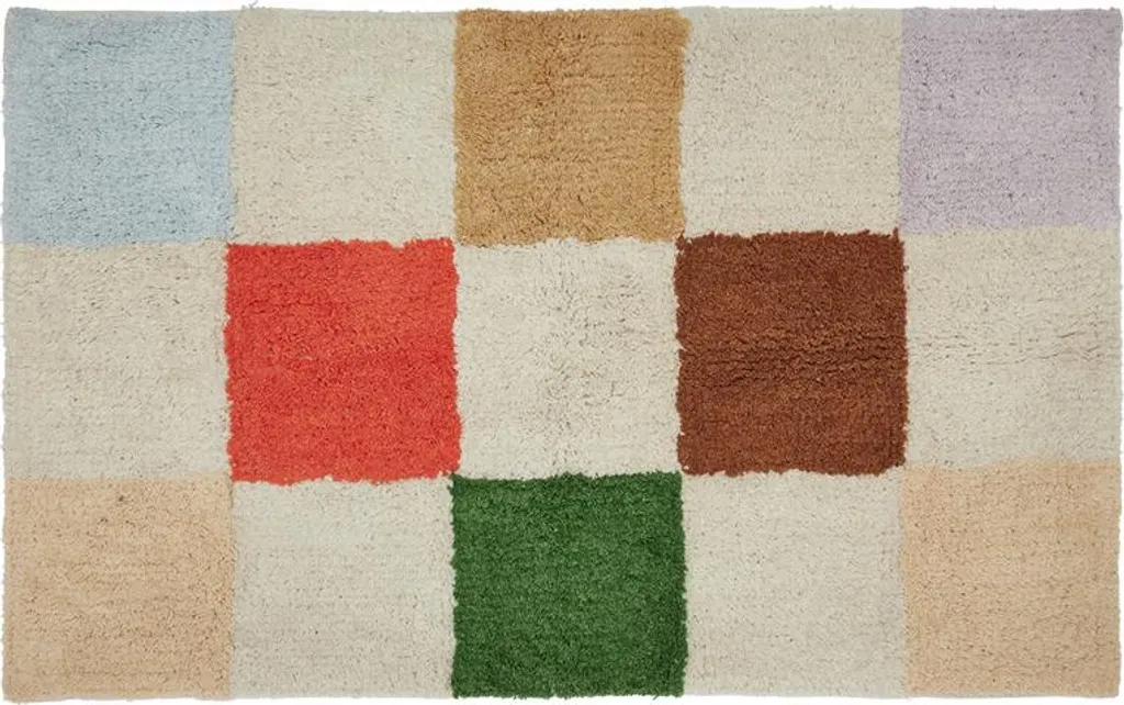 Petit tapis de chambre enfant multicolore OYOY MINI en laine et coton
