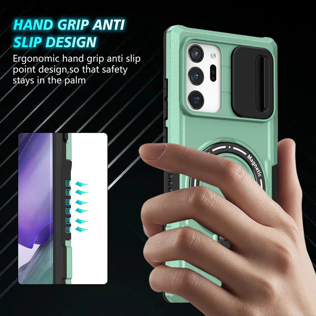 Cover Verde Trasparente Note 20 Ultra MagSafe - Stile e Protezione - 7
