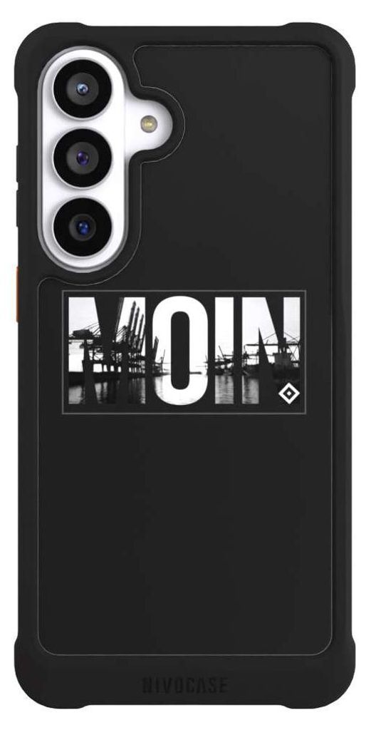 NIVOCASE Hülle für Samsung Galaxy S26+ Stoßfeste Handyhülle NIVOmax Case Schwarz HSV Hamburger SV Offizielles Lizenzprodukt