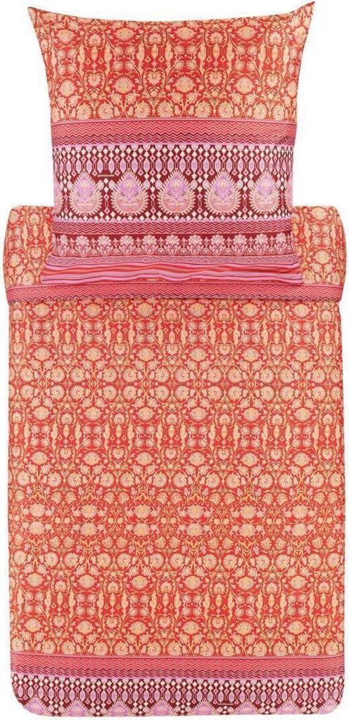Bassetti Bettwäsche-Garnitur MIRA Farbe ROT R1 Größe 155x220 + 80x80cm