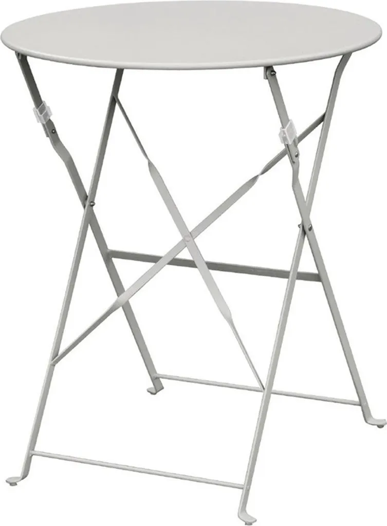 Bolero Tavolo Bar Rotondo 60cm - Acciaio Professionale Grigio Pieghevole