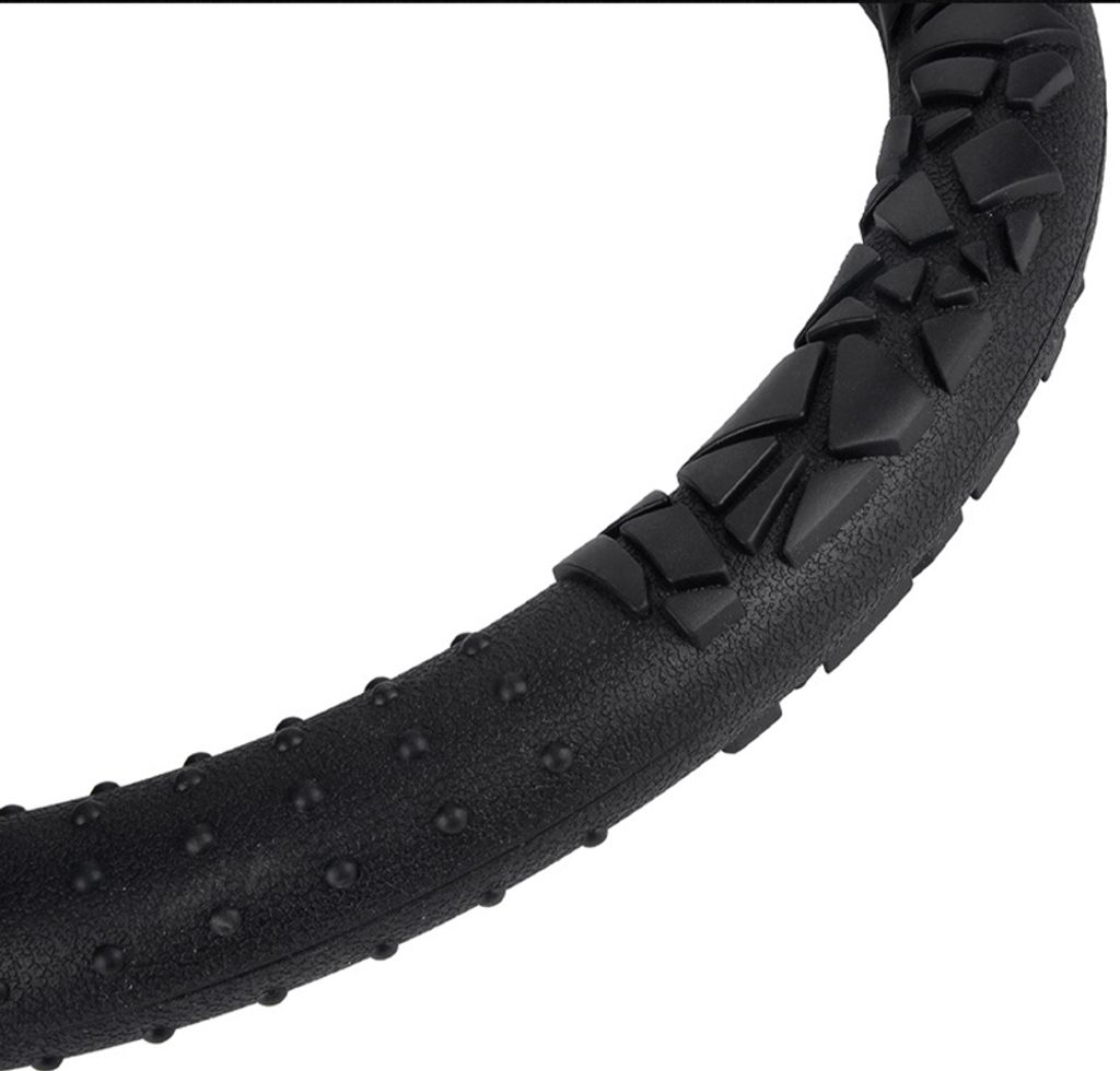 INF Lenkradbezug aus Silikon - Atmungsaktiv & Komfortabel Schwarz Dick