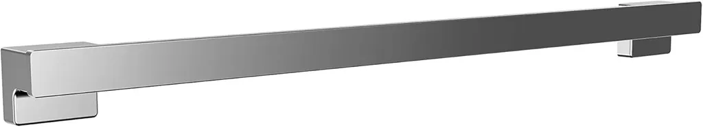 Barre porte-serviettes de 80 cm en métal chrome pour douche et bain