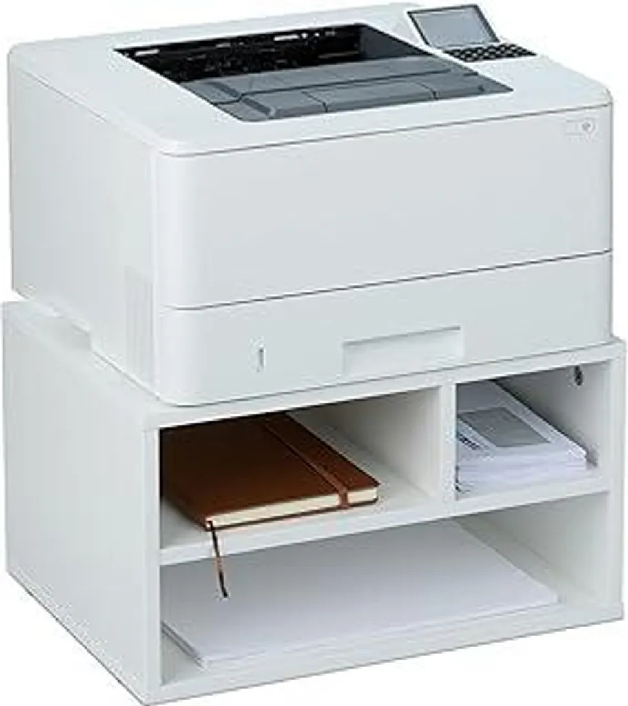 Organizer Scrivania per Stampante Bianco - 3 Ripiani Robusti